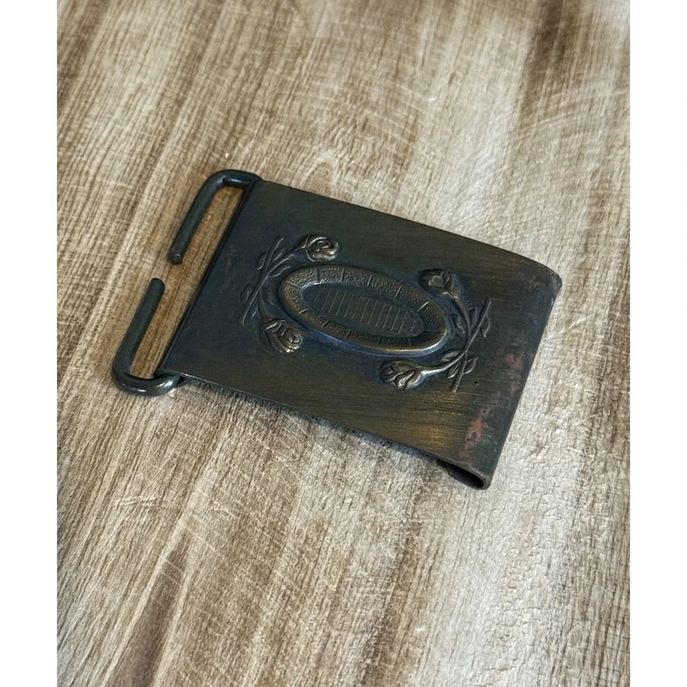 Vintage Rose Bowl Championship Souvenir Belt‎ Buckle Brass Tone Tournaments 2